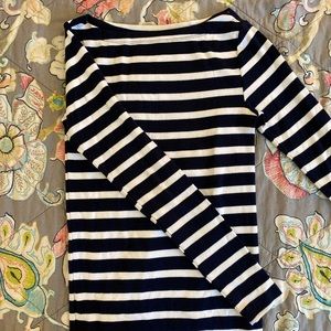 Gap XS Boat Neck Long Sleeve Top